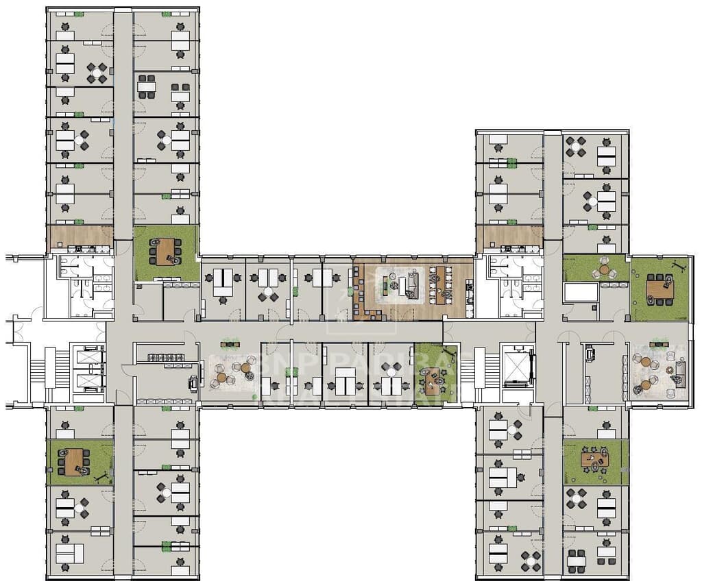 Grundriss 5. OG Zellenbüro