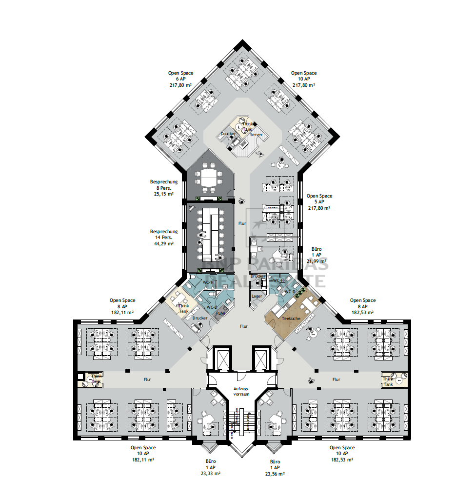 Grundriss - 6. Obergeschoss