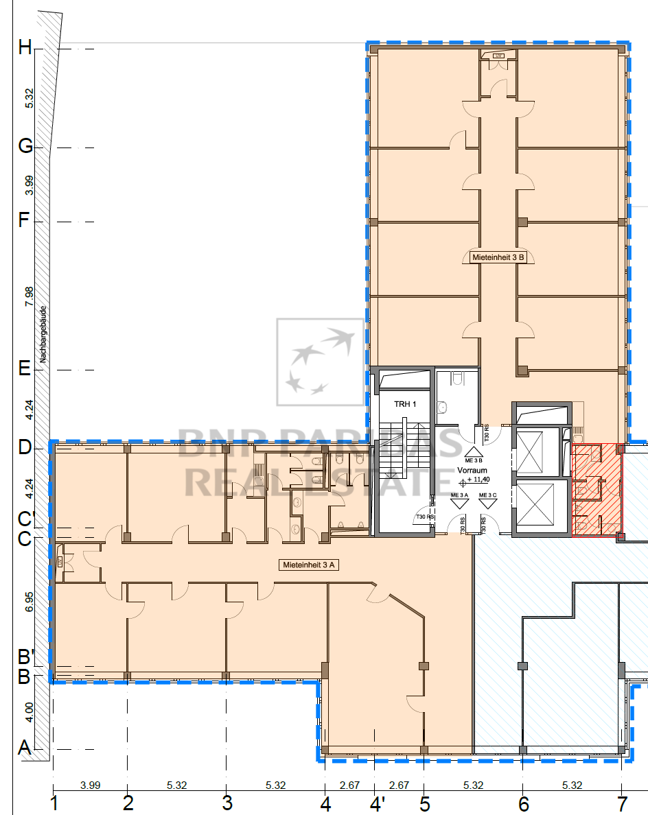 Grundriss 3.OG A+B Option