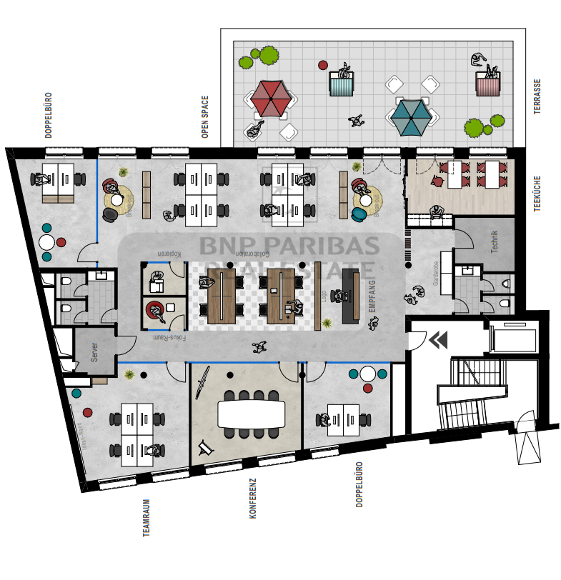Musterplanung - 2. Obergeschoss
