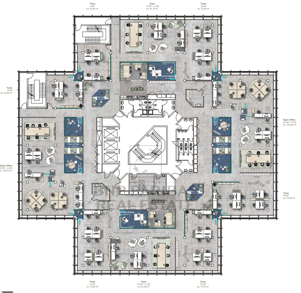 2. Obergeschoss - Planung