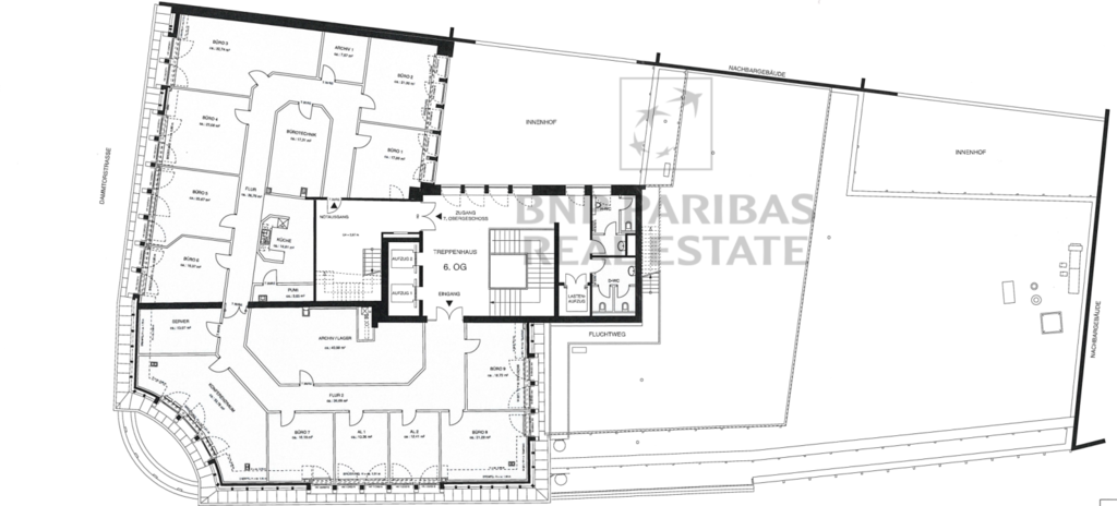Grundriss, 6. Obergeschoss