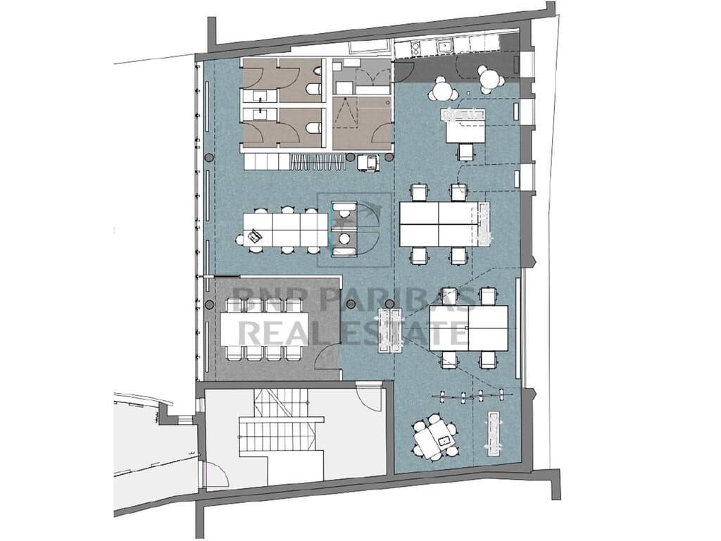 Beispielplanung, Vorderhaus, 5. OG, ca. 172,72 m²