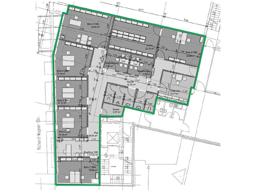1. OG, ca. 265,00 m²
