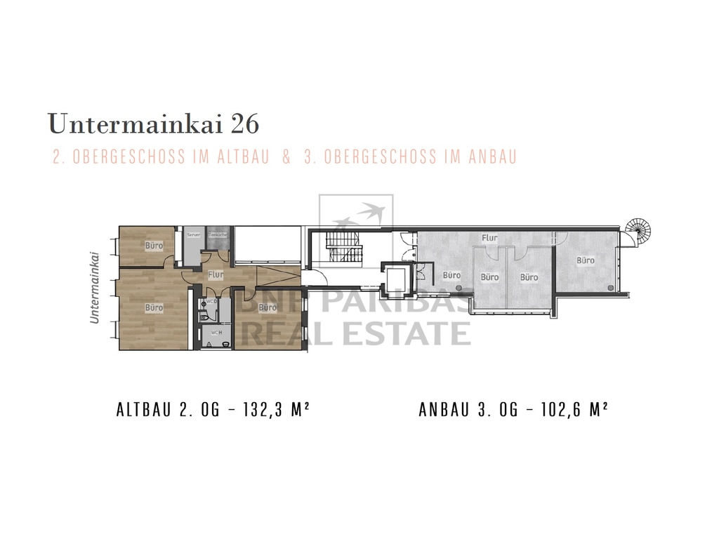 02.OG Altbau + 03.OG Anbau - Untermainkai 26