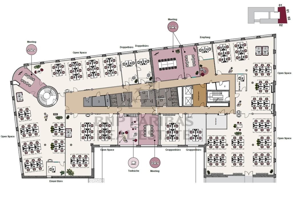 3./ 4. OG, ca. 2.070,00 m²