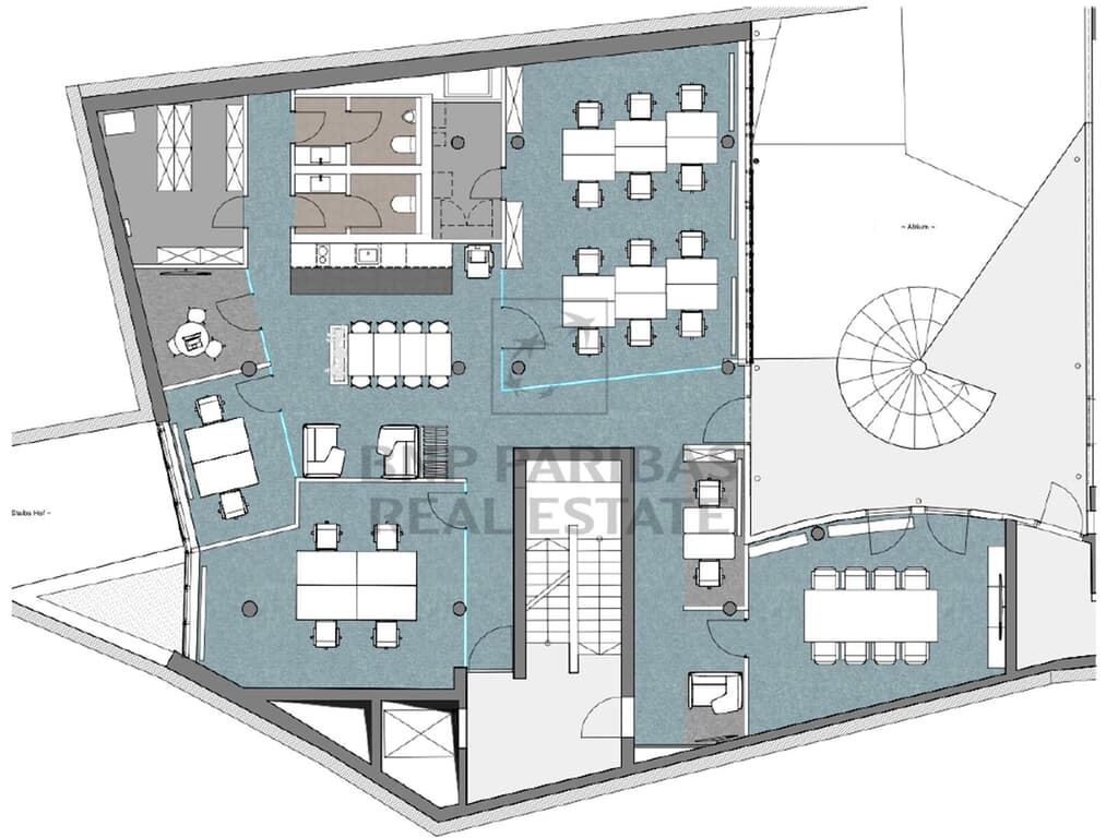 Beispielplanung, Hinterhaus, 1. OG, ca. 236,12 m²