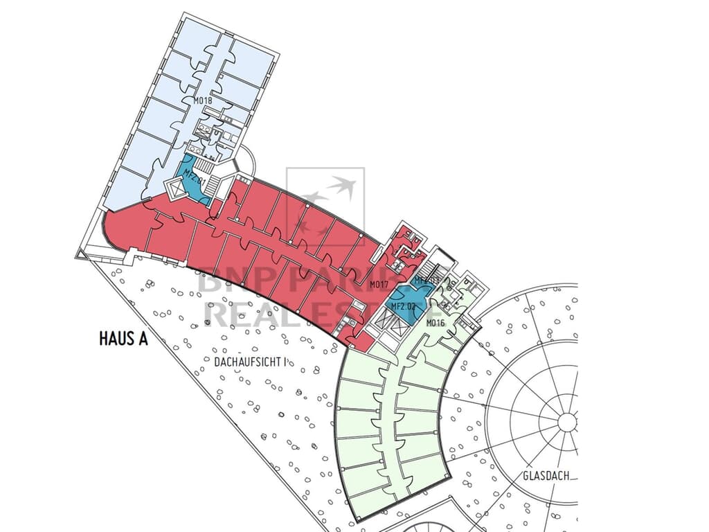 3. OG, ca. 942,00 m², MO 16 +17 + 18