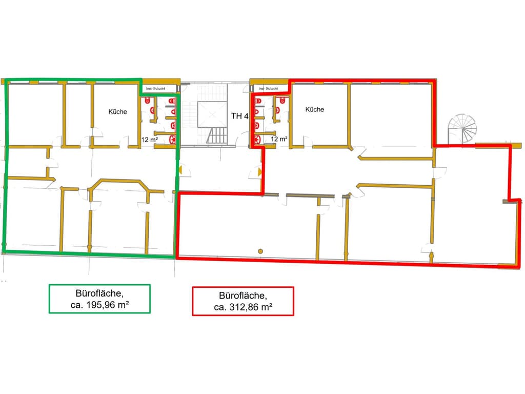 Schafswiese, 2. OG, Flächenübersicht