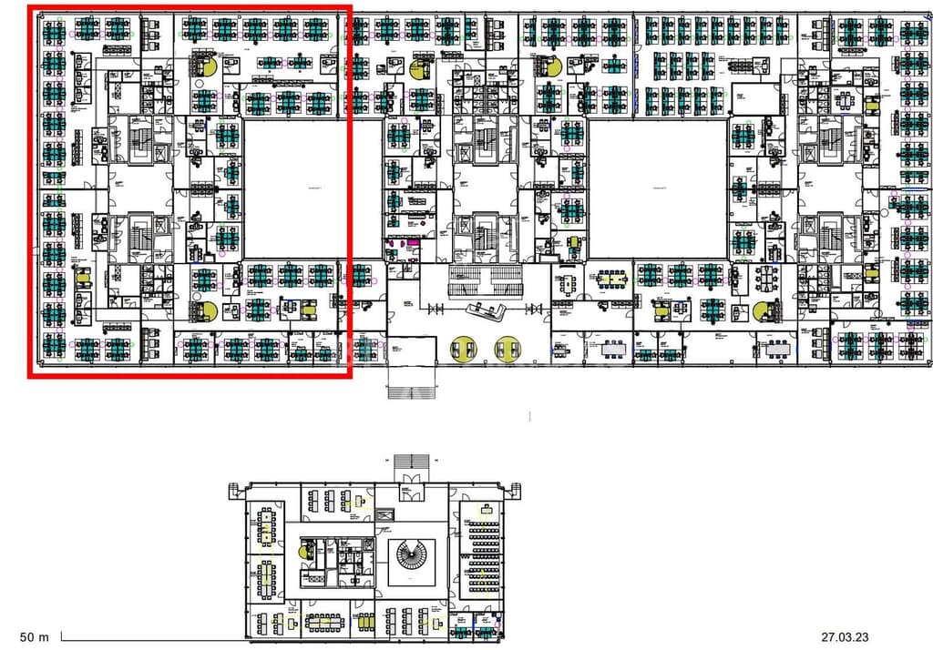 Grundriss 3. OG Bauteil A