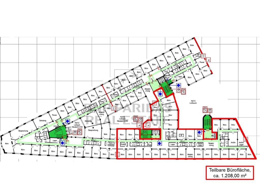 1. OG, ca. 3.675,30 m²