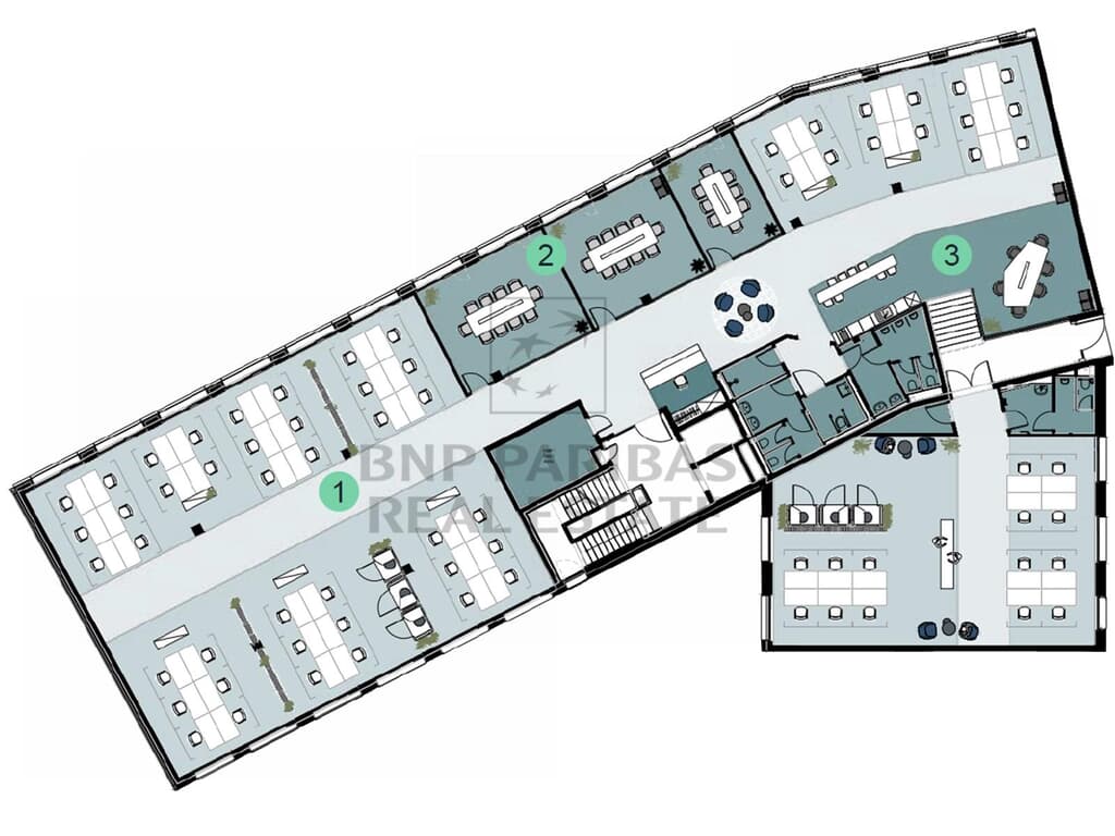 BT1, Sektor A, Regelgeschoss, ca. 873,00 m²
