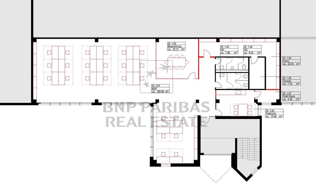 Grundrissvariante Grossraum