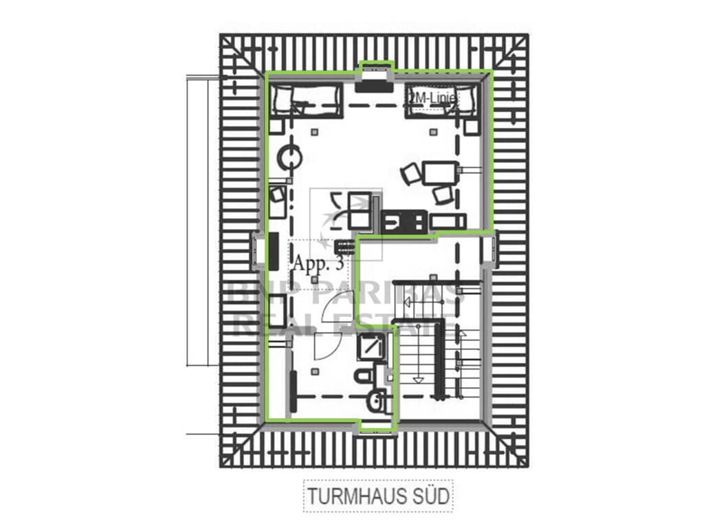 2. OG, ca. 47,00 m²