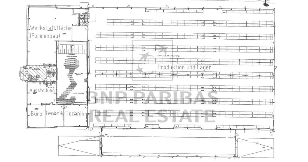 Grundriss - Halle