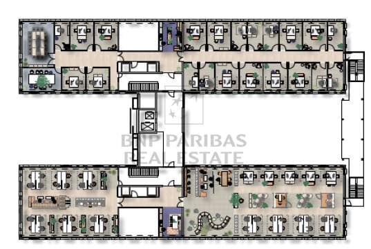 Mustergrundriss Zellenbüro