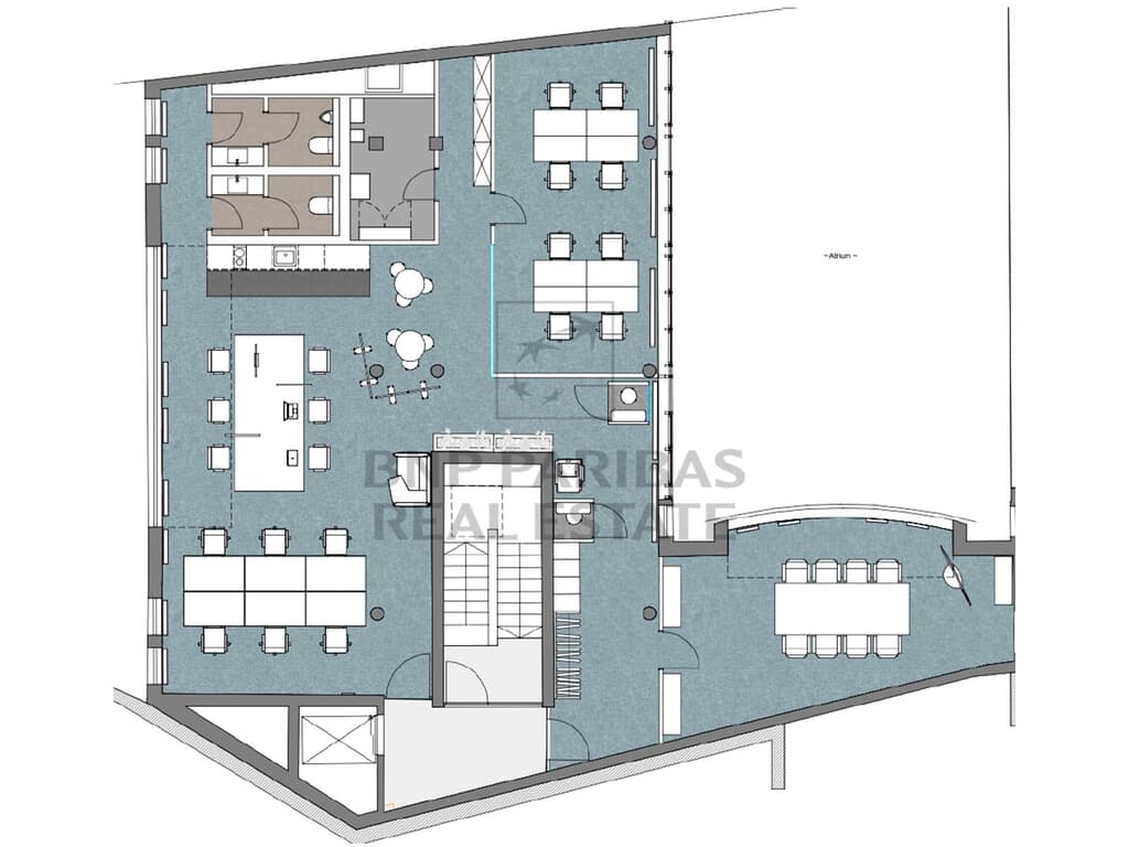 Beispielplanung, Hinterhaus, 6. OG, ca. 212,81 m²