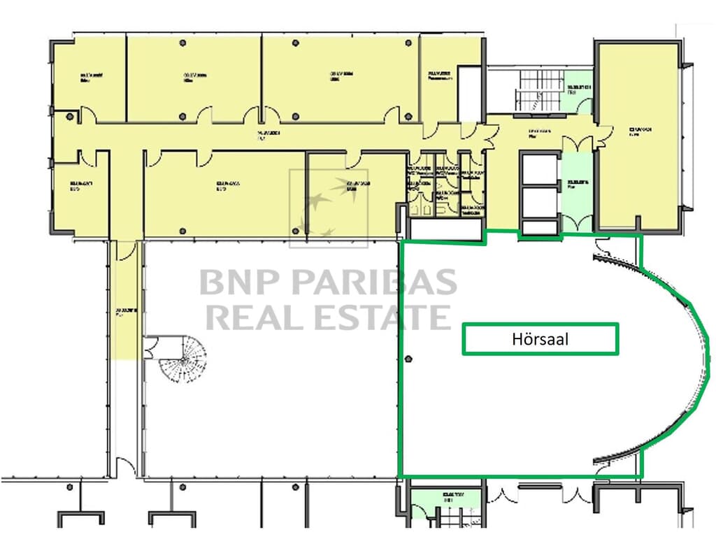 Nordteil, 3. OG, Bürofläche ca. 549,83 m² + Hörsaa