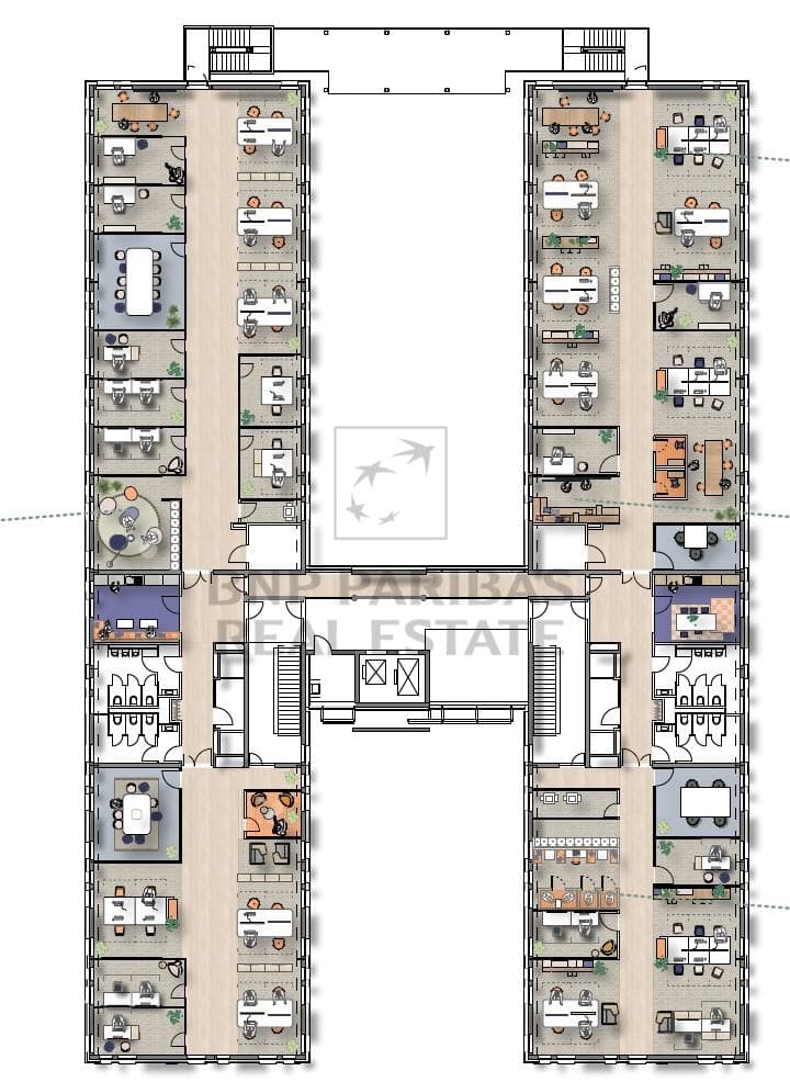 Mustergrundriss Kombibüro
