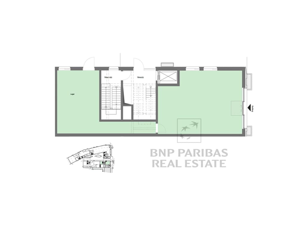 BT 1 C, Gewerbe 1 EG, ca. 129,16 m²