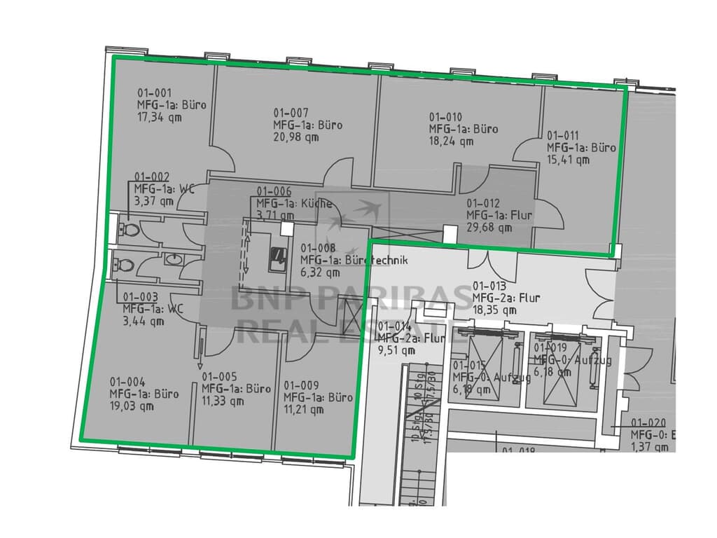 1. OG, ca. 174,00 m²