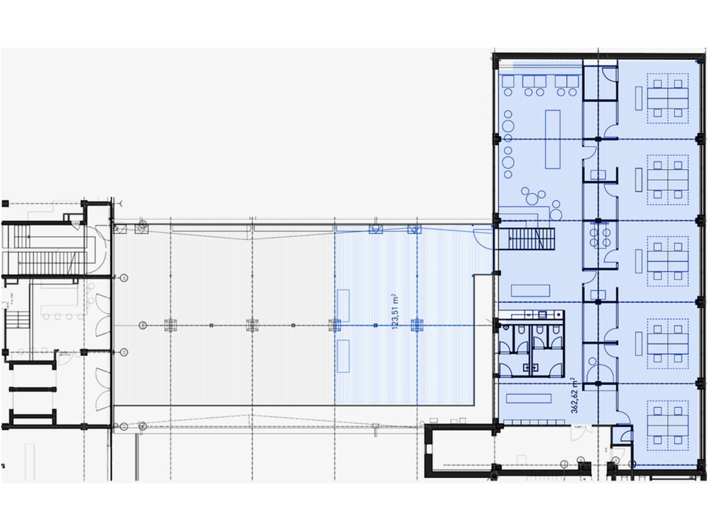 Werkstatt, 3. OG, ca. 365,00 m² zzgl. ca.125,00 m²