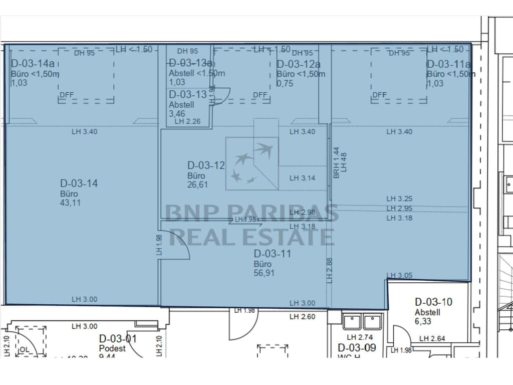 Haus D, 3. OG, ME 02, ca. 142,84 m²
