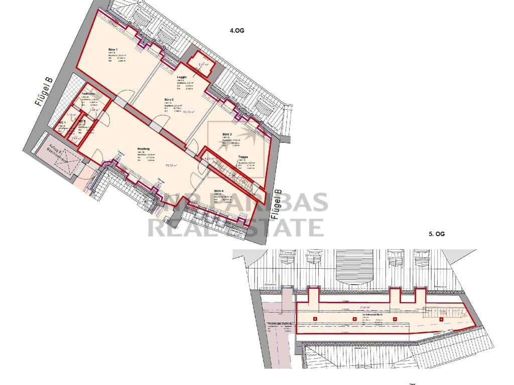 4. + 5. OG, ca. 118,60 m²