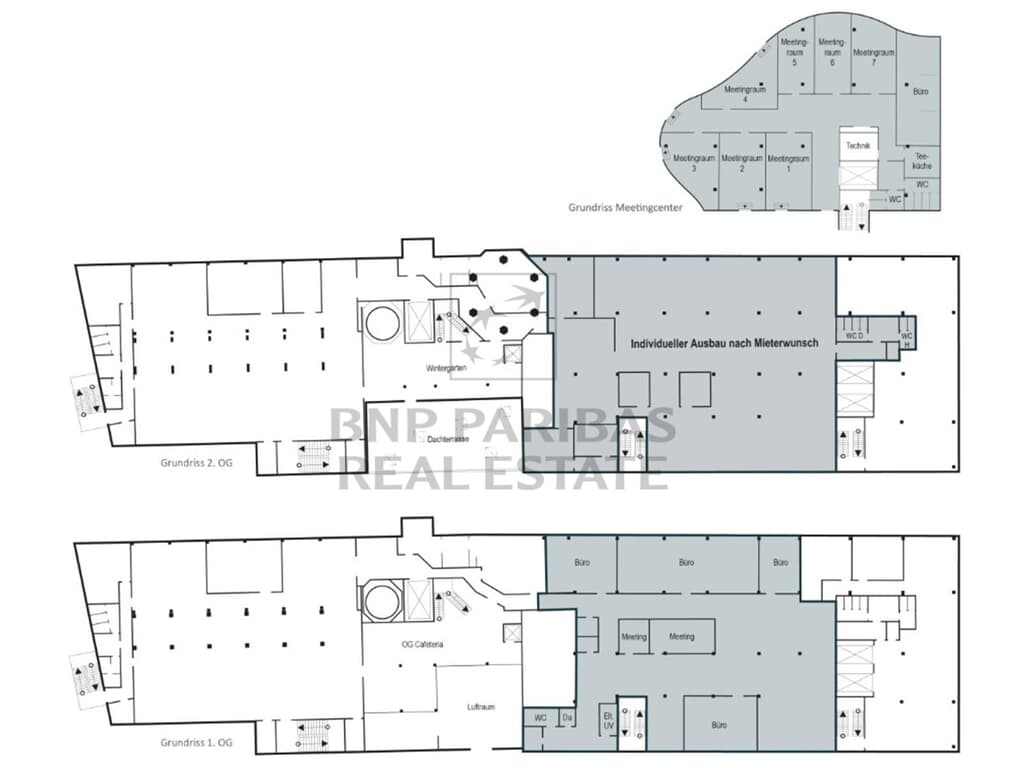 Variante 1. - 3. OG, ca. 2.000,00 m²