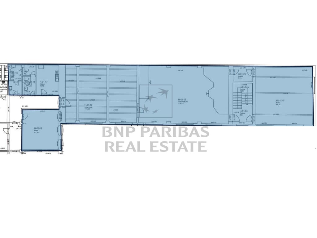 Haus H, 1.OG, ME 02 - 04, ca. 510,58 m²