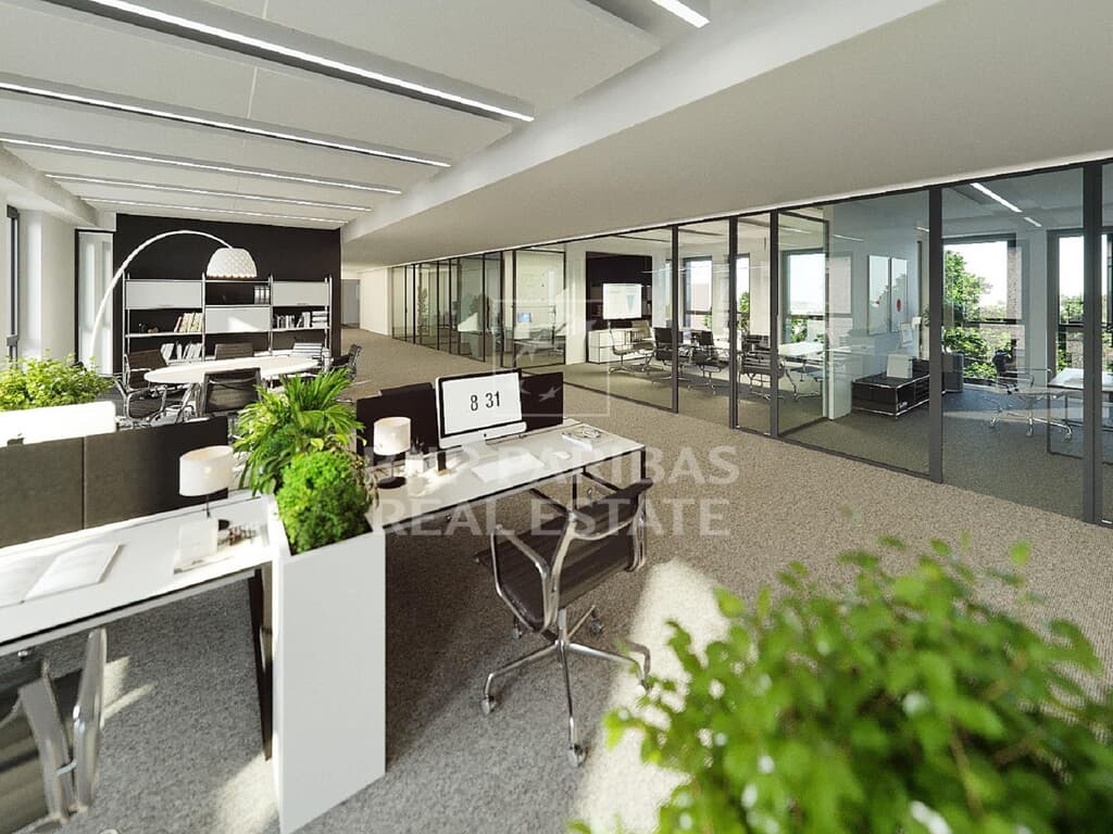 Visualisierung Großraumbüro