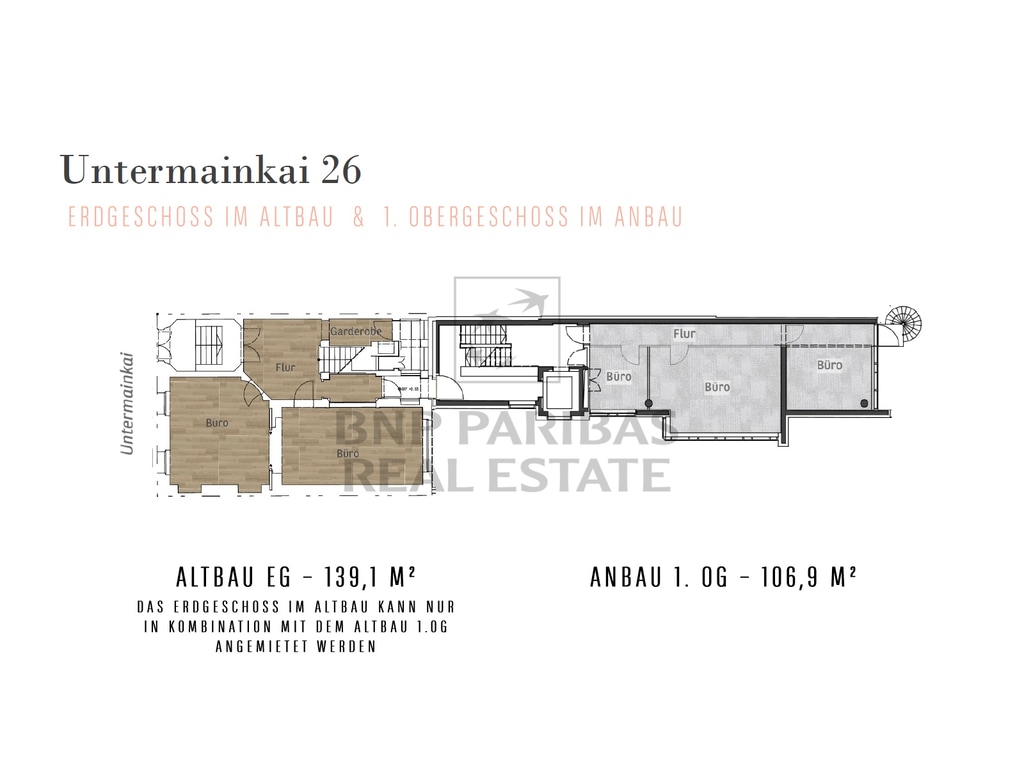 EG Altbau + 01.OG Anbau - Untermainkai 26