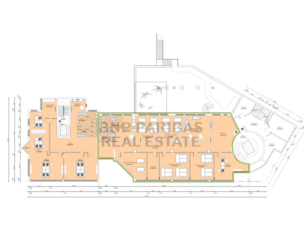 1. OG, ca. 366,70 m²