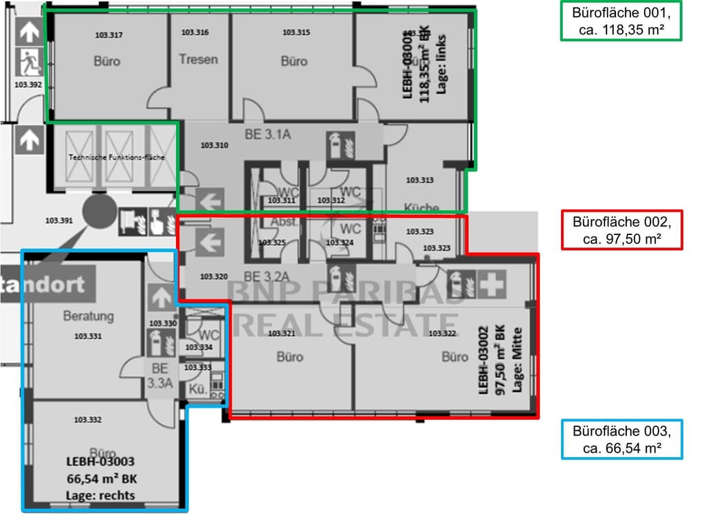 Hochhaus, Regelgeschoss