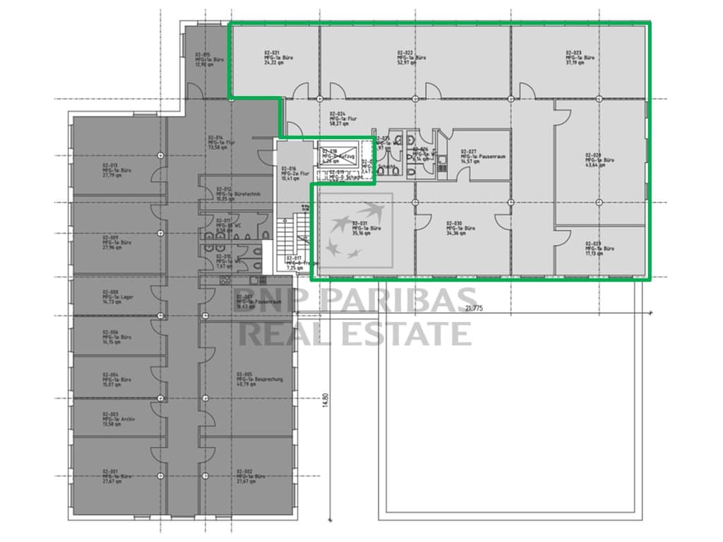 2. OG, ca. 346,56 m²