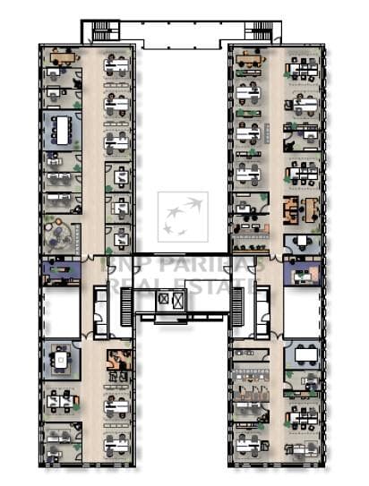 Mustergrundriss Kombibüro