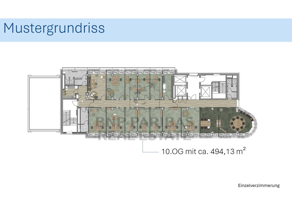 10.OG Einzelverzimmerung