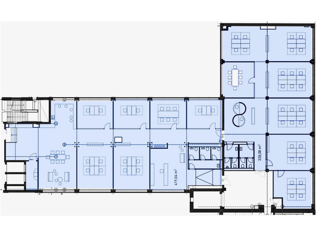 Werkstatt, 2. OG, ca. 760,00 m², Ausbaubeispiel