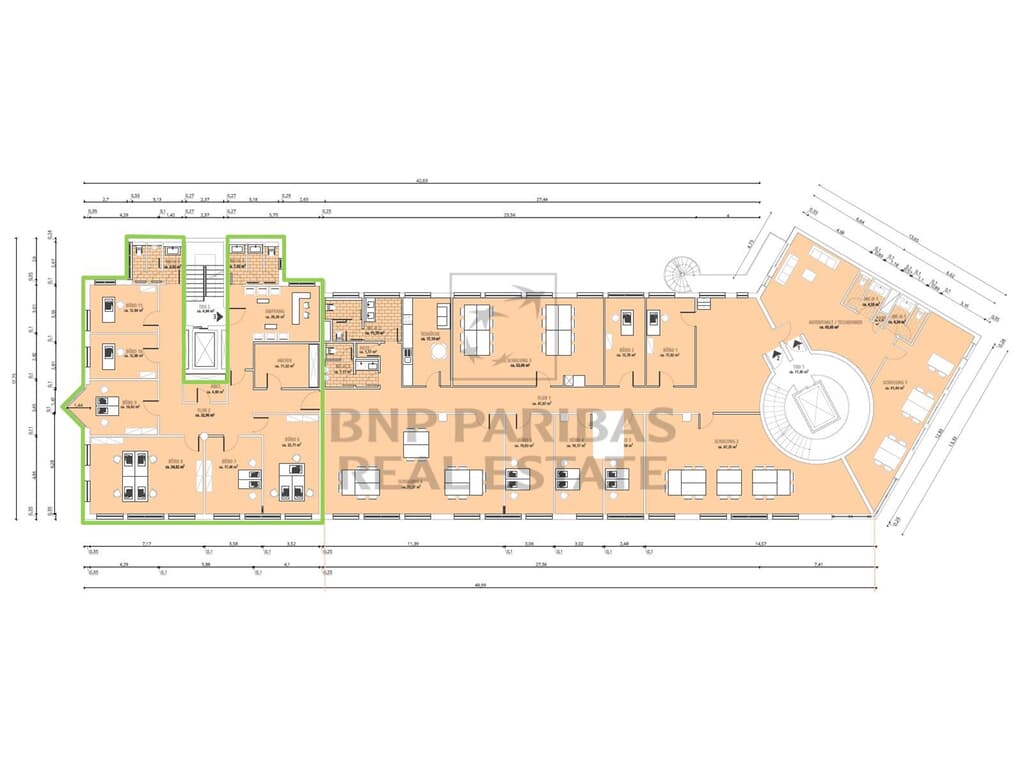 3. OG, ca. 211,83 m²