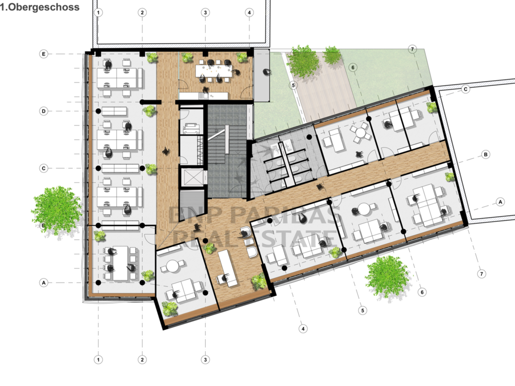 1.OG - 5.OG Planungsvariante