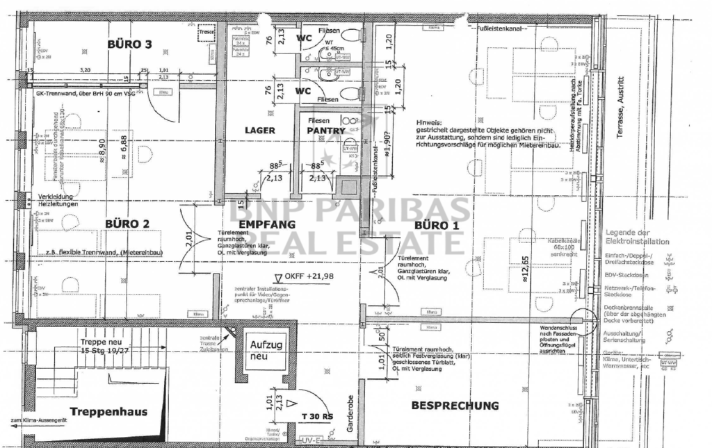 Grundriss 6. Obergeschoss