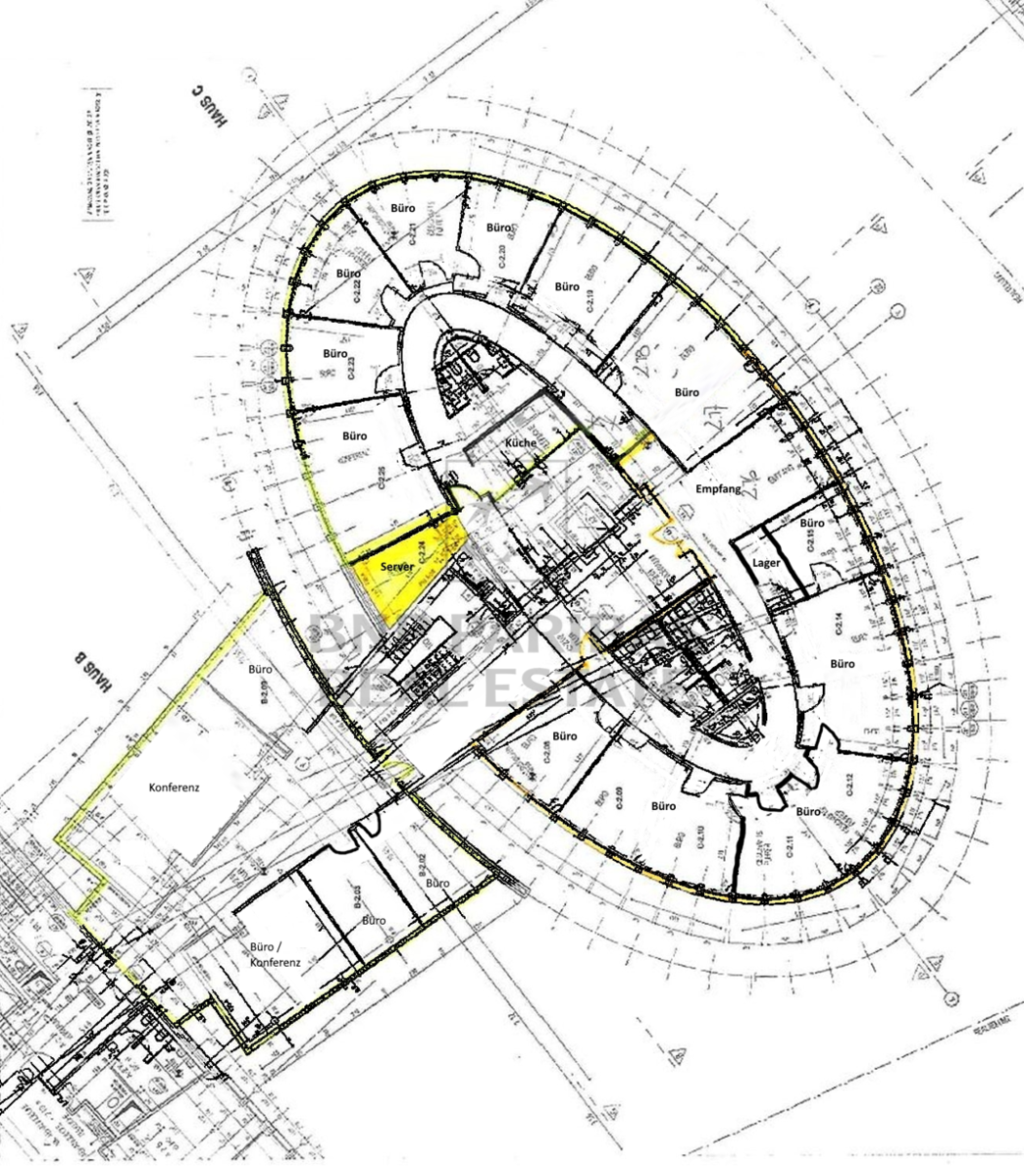 Grundriss 2.OG ca. 700qm Haus Nr. 3
